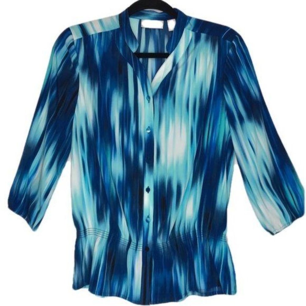 Chico’s 3/4 Sleeve Button Down Blouse